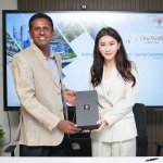 Pictured L-R: Dr Priyath B. Wickrama (Director General of the Commission and Commission Member), Ms Keira Zhang (Founder & CEO of ODF) at the Authorised Person Agreement Signing Ceremony.